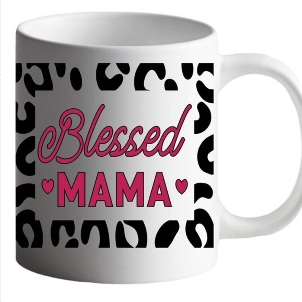 Blessed mama mug crafted mug design made to order